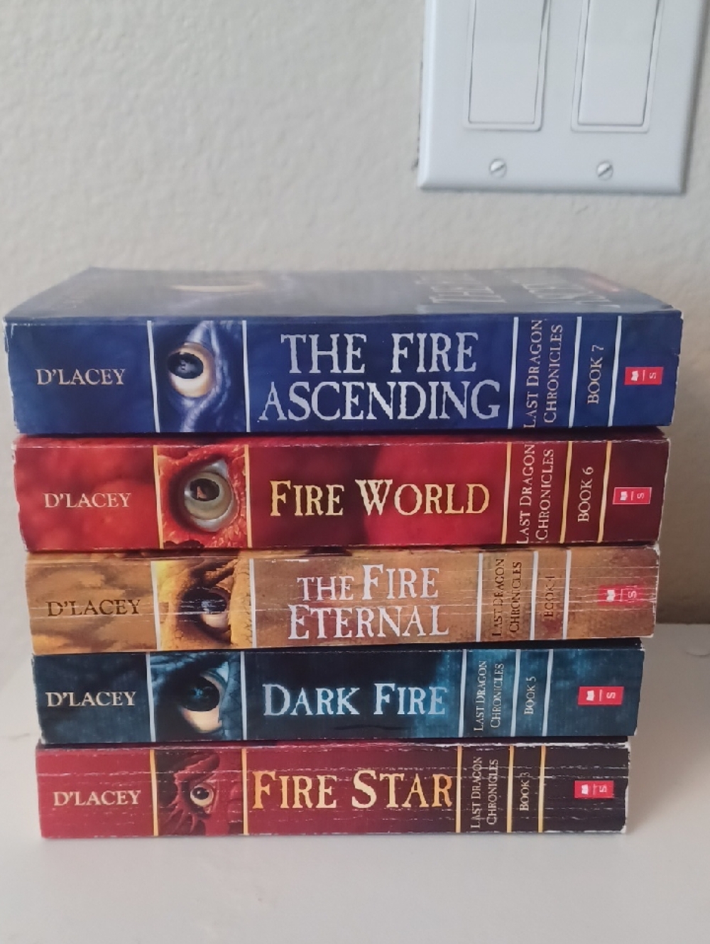 Last Dragon Chronicals Book Lot Of 5 Chris D'lacey Fire